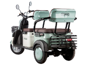 Электротрицикл Gelbert Beta 48V/60V 800Вт (зелено-белый) - Фото 3