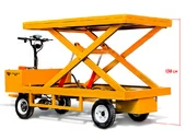 Платформенная электрическая тележка RuTrike ПЛИТА ЛИФТЕР 1800 с гидроподъёмником - Фото 1
