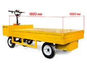Платформенная электрическая тележка RuTrike ПЛИТА ЛИФТЕР 1800 с гидроподъёмником - Фото 2